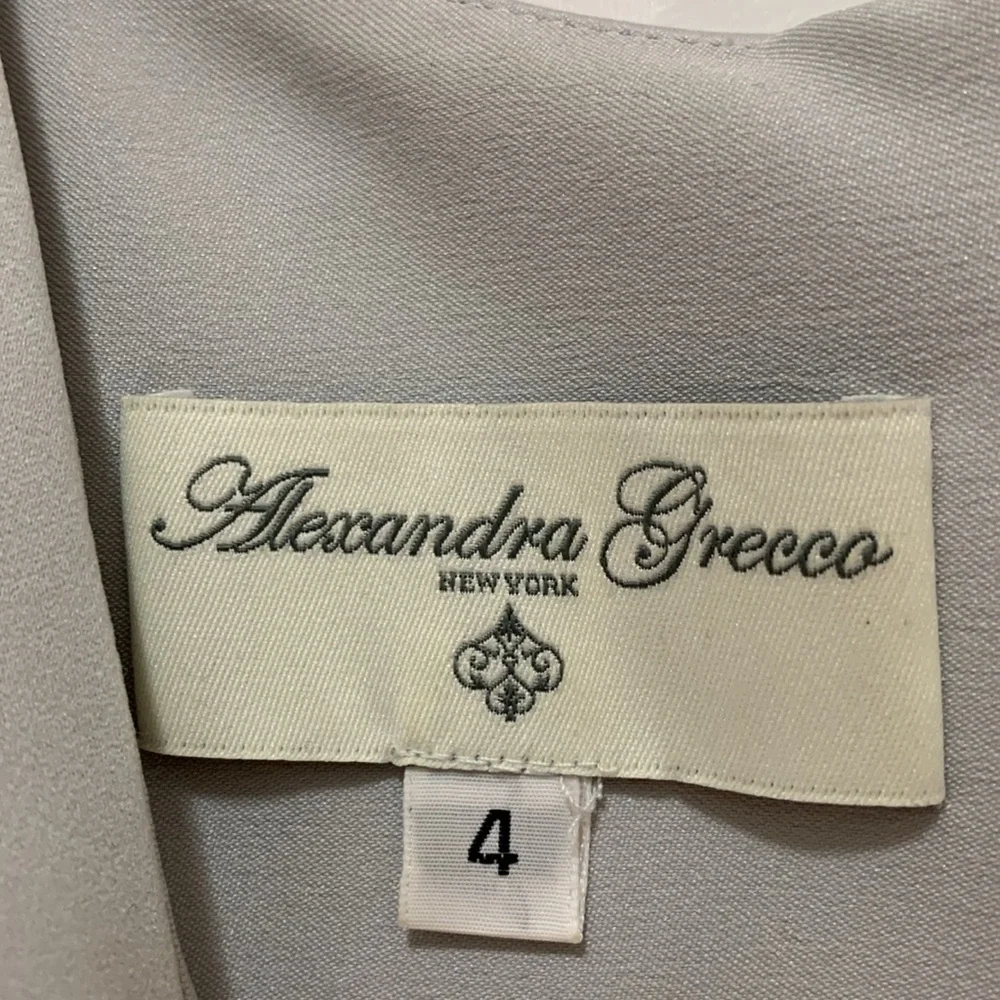 Alexandra Grecco silver size 4 cocktaill dress - Picture 2 of 7